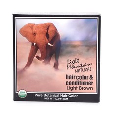 라이트마운틴 헤어 컬러 앤 컨디셔너 113g, Light Brown, 1개