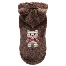 퍼피엔젤 애견용 BBOBBO TM 보아 점퍼 베스트, 브라운, 1개