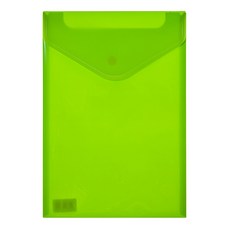 Eco Chungwoon 黏扣直式文件袋, 綠色, 5入
