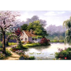 PUZZLE LIFE 樹蔭下的小屋拼圖 PL493 300片, 1個