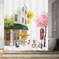 [창문그리기] 샤워커튼_추억의장소 150x200cm