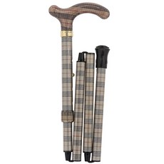 [Classic Cane] 접이식지팡이, 베이지잔체크무늬, 1개