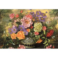 Chamberart ZKI1934631000 拼圖/花瓶和玫瑰, 一