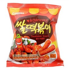 코스모스제과 쌀떡볶이 스낵, 57g, 12개입