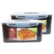 조은락 밀폐용기 초코, 8L, 2개