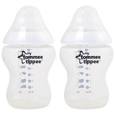 토미티피 모성수유 젖병 260ml 2개입, 1단계, 투명, 2개