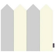 ALZiP mat 護欄墊組 4入, 乳白色+灰色