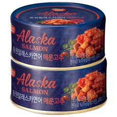 동원 알래스카연어 매운고추 통조림, 135g, 2개