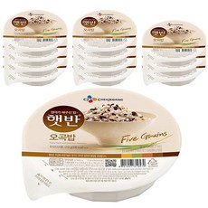 CJ 햇반 오곡밥, 210g, 36개