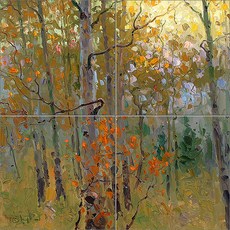 단풍이 물들기 시작한 숲의 풍경 4장, Landscape-498