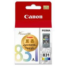 캐논 고품질 정품 잉크 카트리지 CL-831, 컬러(3 Color), 1개