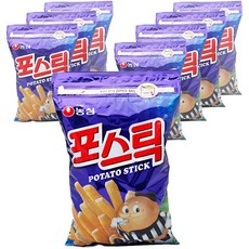 농심 포스틱 지퍼 과자 대, 270g, 8개