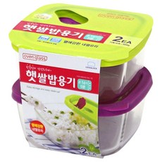 락앤락오븐글라스 햇쌀밥용기 410 ml LLG502S2, 단품, 2개