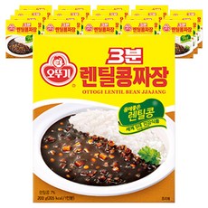 오뚜기3분 렌틸짜장, 200g, 20개
