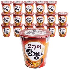 농심 오징어짬뽕 컵 67g, 18개