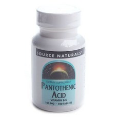 소스내츄럴스 판토텐산 비타민 B-5 100mg 타블렛, 100개입, 1개
