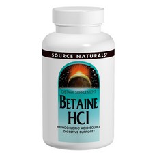 소스내츄럴스 베타인 HCI 650mg 타블렛 무설탕 글루텐 프리, 90개입, 1개