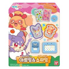 반다이 에그엔젤코코밍 붓의 엔젤 아트밍 & 지갑의 엔젤 쇼피밍, 혼합 색상, 1개