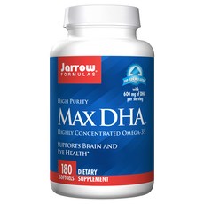 재로우 맥스 DHA 600mg 소프트젤 글루텐 프리, 180개입, 1개