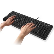 로지텍 USB 유선 일반형 키보드, K120