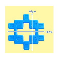 아하토이 큰사각 45pcs, 혼합색상, 1개