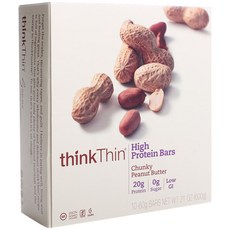 thinkstationpx
 씽크씬 하이 프로틴 바 청키 피넛 버터 20g 프로틴 1개 600g