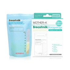 마더케이 일회용 변온 모유 저장팩 200ml, 90매, 1개