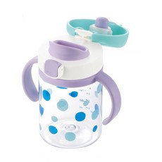 릿첼 AQ 외출용 드링킹머그 빨대컵, 200ml, 라이트블루, 1개