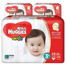하기스 2018 매직핏 꿀벅지 밴드형 기저귀 아동공용 중형 3단계 플러스(7~11kg)