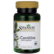 Swanson L-카르니틴 500mg 타블렛, 30개입, 1개, 30정