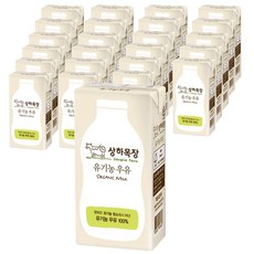 상하목장 유기농 우유, 190ml, 24개입