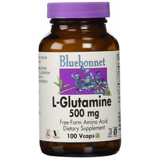 블루보넷 L-글루타민 500mg 브이캡 글루텐 프리 비건, 100정, 1개