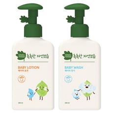 그린핑거촉촉한자연보습워시320ml샴푸320ml여행용로션40ml세트
