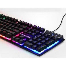 지트랙터 게이밍 키보드 마우스 장패드 합본 세트, GMK-220, 혼합색상, 일반형
