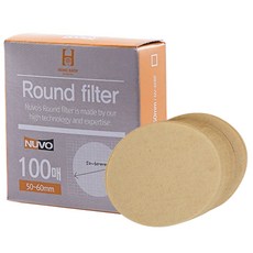 누보 홈 콜드브루 라운드 커피필터 50mm, 브라운, 1개 1개