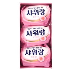 무궁화 샤워랑 핑크 로즈 비누, 130g, 3개입