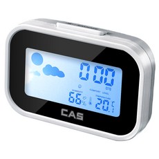 CAS 溫度濕度電子桌鐘 T022 黑色, 1個