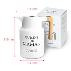 달팽이리빙 퀴진드마망 보온보냉 주전자, 1.5L, 화이트, 1개