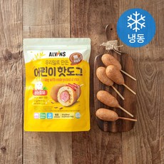 엘빈즈 우리밀로 만든 어린이핫도그 10p (냉동), 350g, 6개입