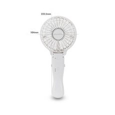 클래파 핸디형 미니 선풍기 1개, BFB-HF2600W, 화이트