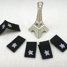 星星圖案標籤, 銀色, 20入