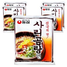 농심 사리곰탕면 봉지 110g, 5개