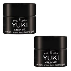 YUKI Soak Off亮面美甲凝膠, 透明, 2罐, 5g