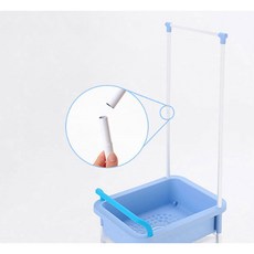 에스&에스 스마일 기저귀 정리함 혼합형직사각, 블루, 1개