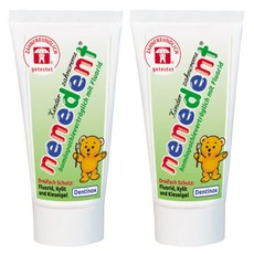 네네덴트 저불소치약 사과향, 2개, 50ml