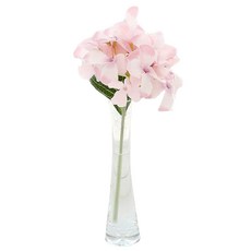 ASPASIA 單株繡球花緊身花瓶套組, 粉色的, 1個