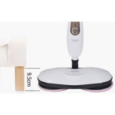 한경희생활과학 스팀 청소기 겸용 전기 바닥 청소기 AM-7500WG + 패드 4개입 세트, 화이트골드