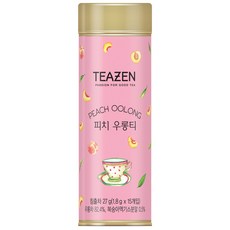 티젠 틴캔 피치우롱티, 1.8g, 15개