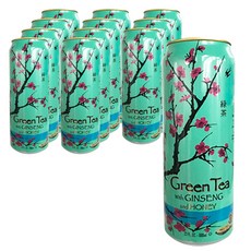 아리조나 그린티 위드 진생 앤 허니 CAN, 680ml, 12개