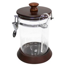 카페리아 나무/아크릴 밀폐용기 750ml, 혼합색상, 1개